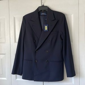Polo, navy, double breasted jacket